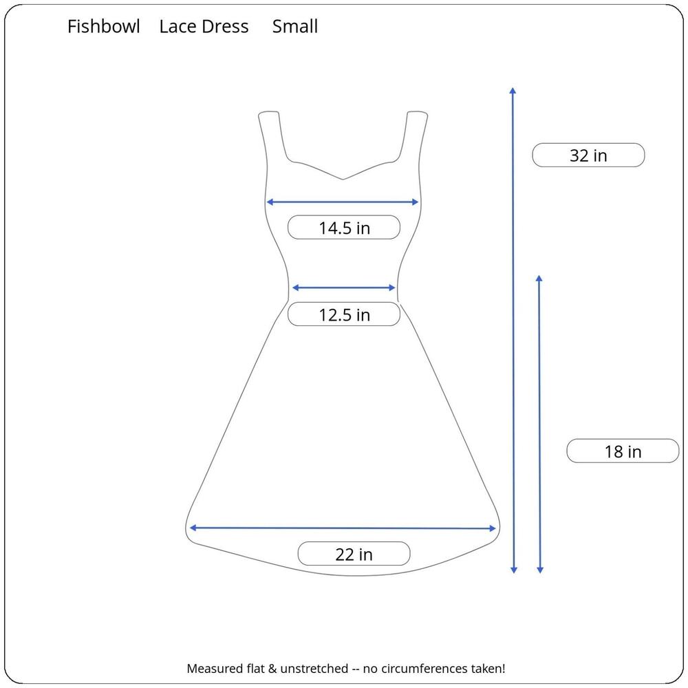 FISHBOWL Lace Sleeveless Party Dress | Black & Tan | Square Neck A-Line | Small - Picture 5 of 5